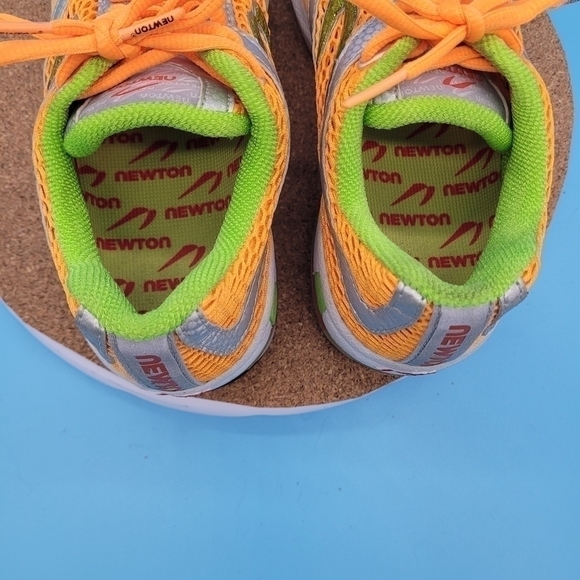 Newton Shoe Women's 6.5 Terra Momentum Running Orange Lime Sneakers - Picture 6 of 8